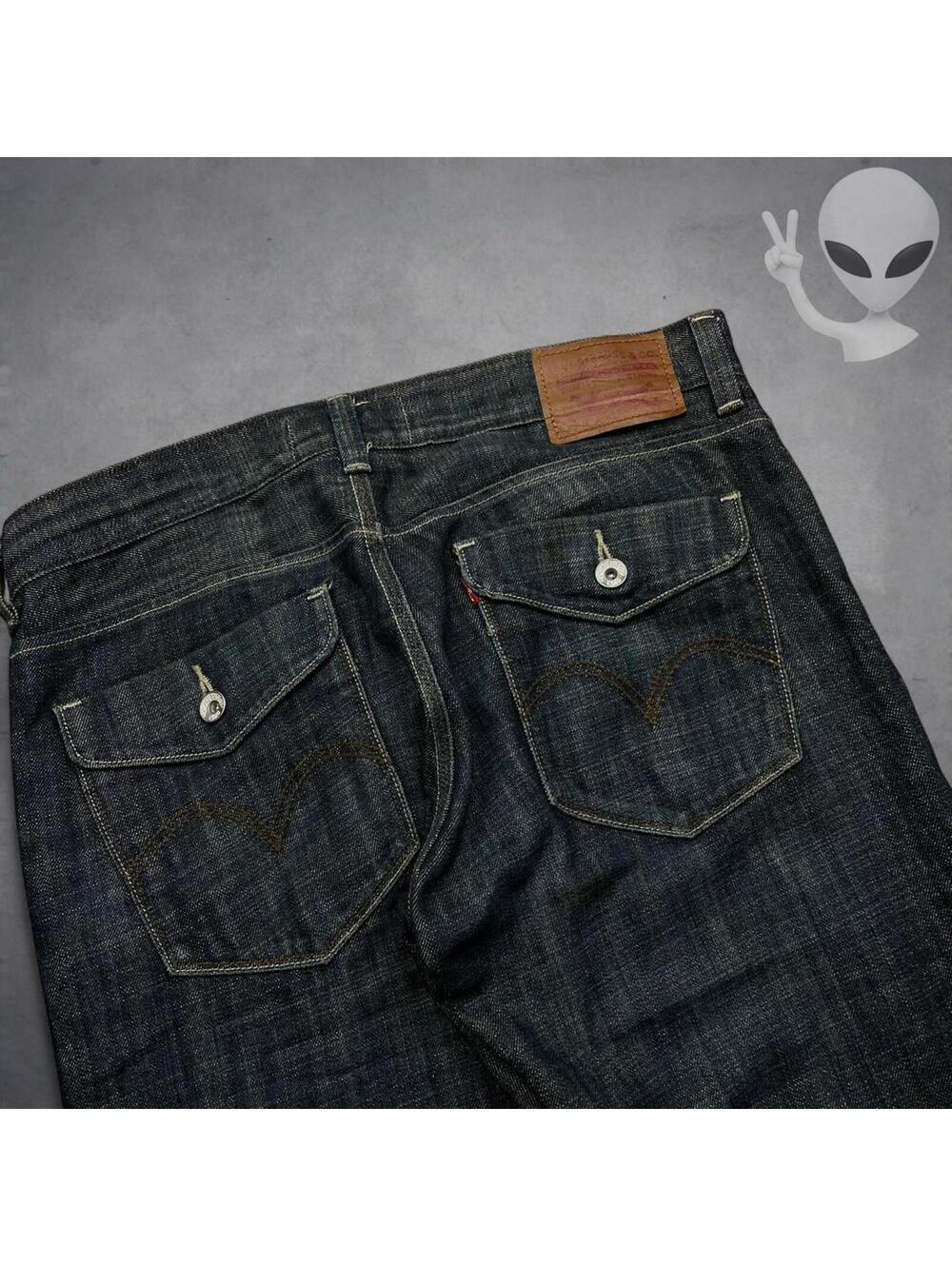 Levi's 514 Straight Jeans 36x34 Dark Wash Blue Vintage - Picture 6 of 7